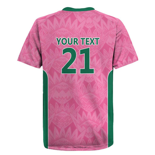 Pink South Africa Cricket Custom Rugby Jersey Proteas Be Way Pink