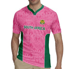 Pink South Africa Cricket Custom Rugby Jersey Proteas Be Way Pink