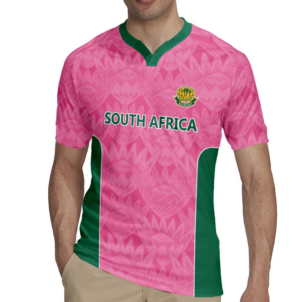 Pink South Africa Cricket Custom Rugby Jersey Proteas Be Way Pink