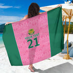 Pink South Africa Cricket Custom Sarong Proteas Be Way Pink