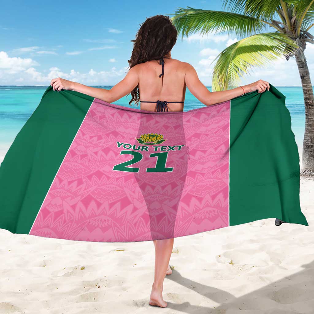 Pink South Africa Cricket Custom Sarong Proteas Be Way Pink