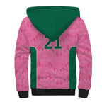 Pink South Africa Cricket Custom Sherpa Hoodie Proteas Be Way Pink