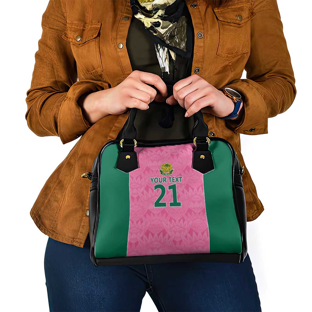 Pink South Africa Cricket Custom Shoulder Handbag Proteas Be Way Pink