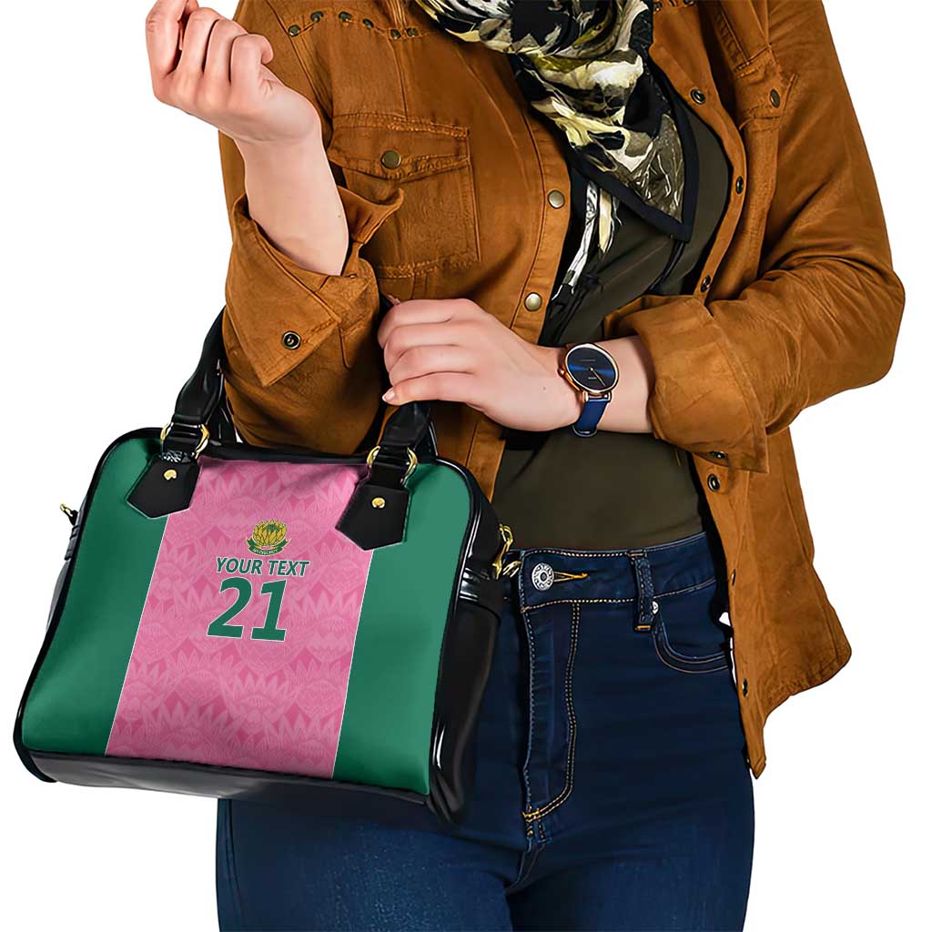 Pink South Africa Cricket Custom Shoulder Handbag Proteas Be Way Pink