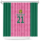 Pink South Africa Cricket Custom Shower Curtain Proteas Be Way Pink