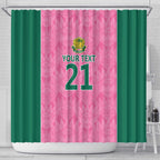 Pink South Africa Cricket Custom Shower Curtain Proteas Be Way Pink