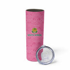 Pink South Africa Cricket Custom Skinny Tumbler Proteas Be Way Pink