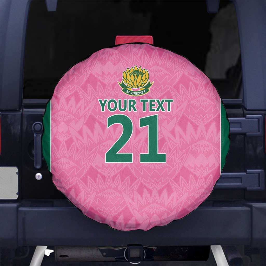 Pink South Africa Cricket Custom Spare Tire Cover Proteas Be Way Pink