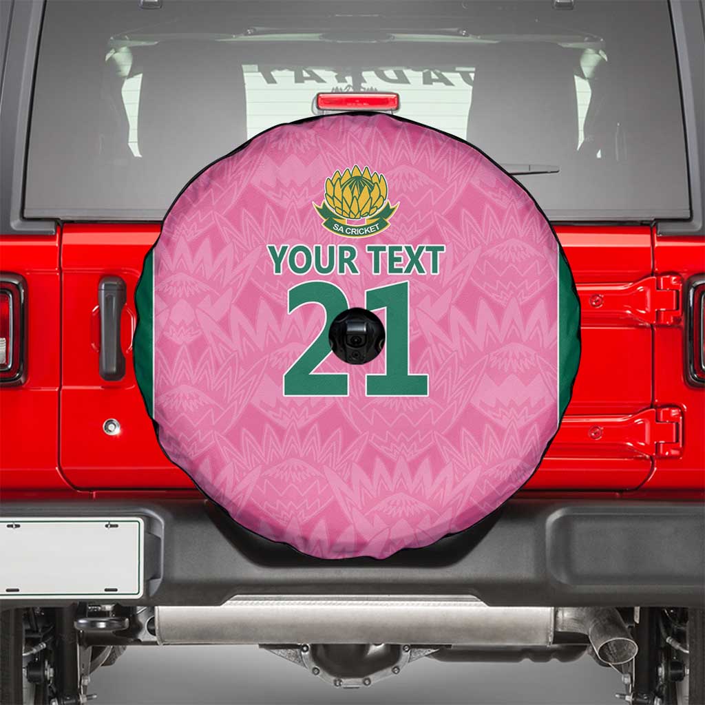 Pink South Africa Cricket Custom Spare Tire Cover Proteas Be Way Pink