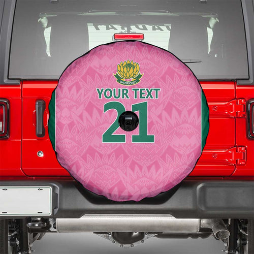 Pink South Africa Cricket Custom Spare Tire Cover Proteas Be Way Pink