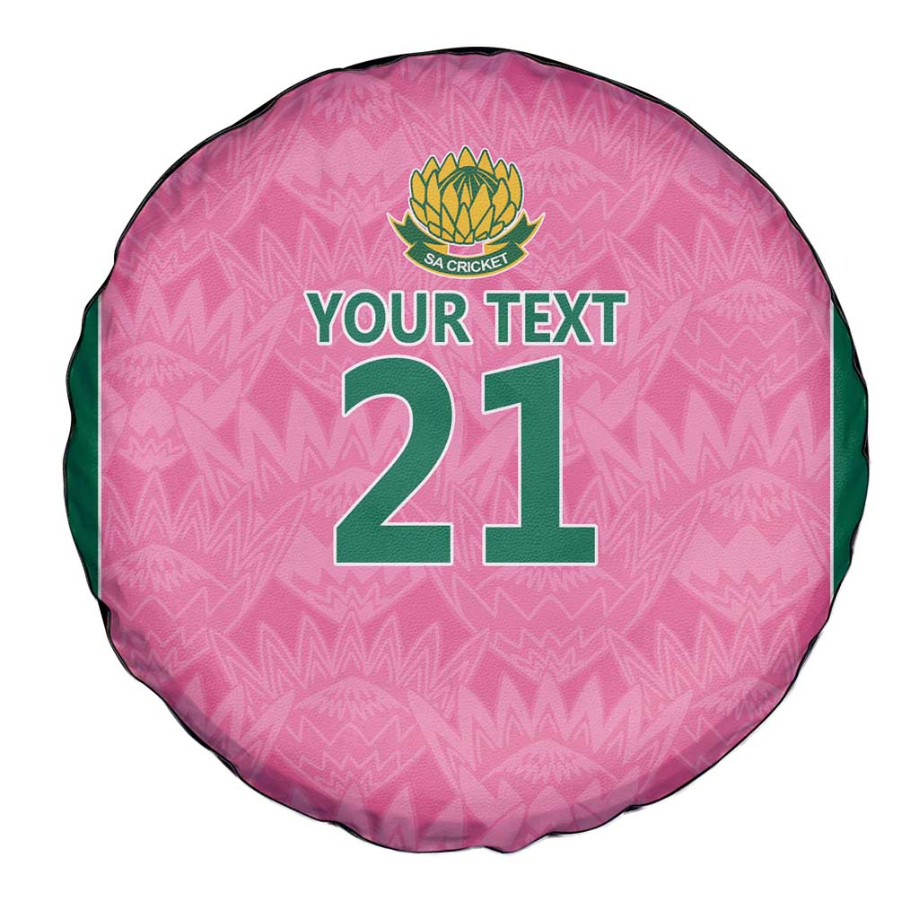 Pink South Africa Cricket Custom Spare Tire Cover Proteas Be Way Pink