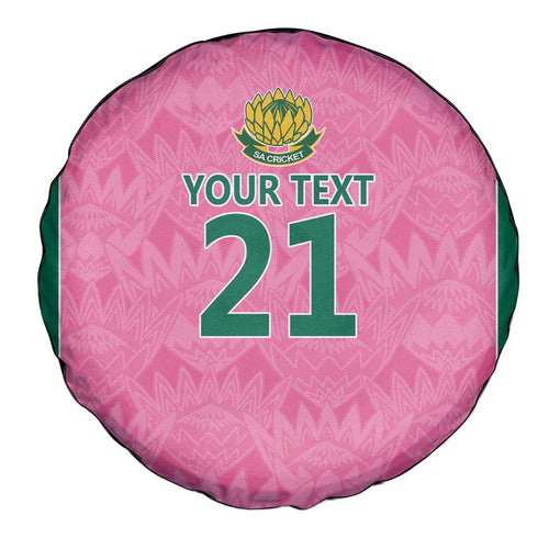Pink South Africa Cricket Custom Spare Tire Cover Proteas Be Way Pink
