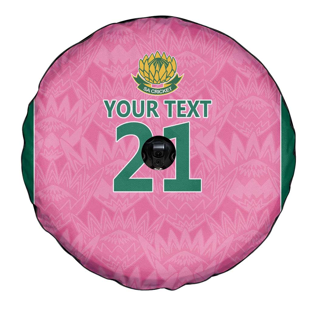 Pink South Africa Cricket Custom Spare Tire Cover Proteas Be Way Pink