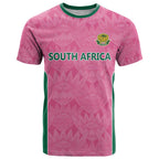 Pink South Africa Cricket Custom T Shirt Proteas Be Way Pink