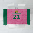 Pink South Africa Cricket Custom Tablecloth Proteas Be Way Pink