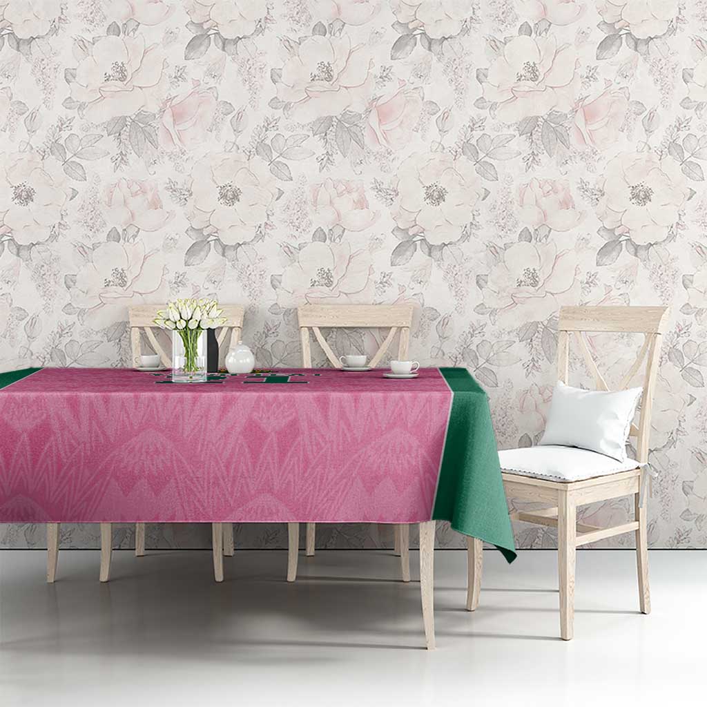 Pink South Africa Cricket Custom Tablecloth Proteas Be Way Pink