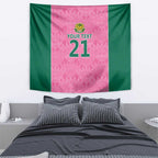 Pink South Africa Cricket Custom Tapestry Proteas Be Way Pink