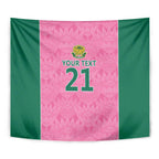 Pink South Africa Cricket Custom Tapestry Proteas Be Way Pink