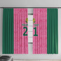 Pink South Africa Cricket Custom Window Curtain Proteas Be Way Pink