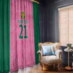 Pink South Africa Cricket Custom Window Curtain Proteas Be Way Pink