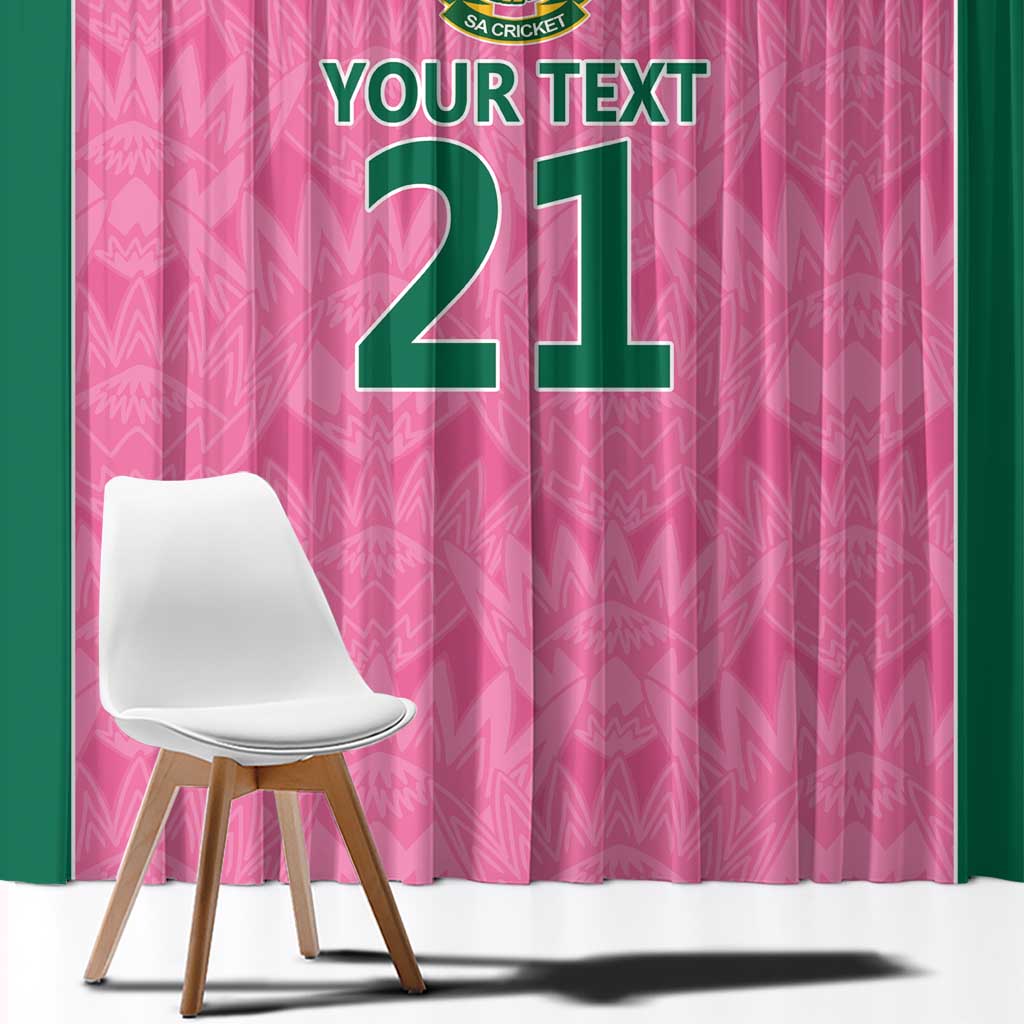 Pink South Africa Cricket Custom Window Curtain Proteas Be Way Pink