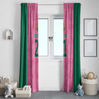 Pink South Africa Cricket Custom Window Curtain Proteas Be Way Pink