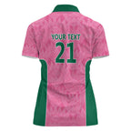 Pink South Africa Cricket Custom Women Polo Shirt Proteas Be Way Pink