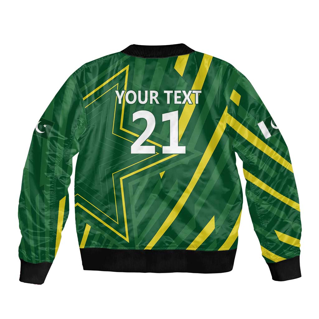 Pakistan Cricket Custom Bomber Jacket Shaheen Falcon Go Champions