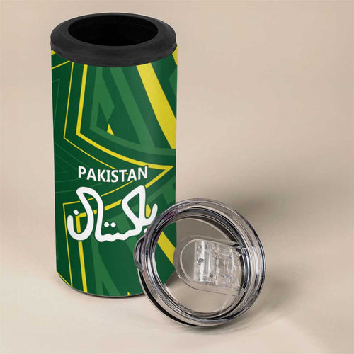 Pakistan Cricket Custom 4 in 1 Can Cooler Tumbler Shaheen Falcon Go Champions