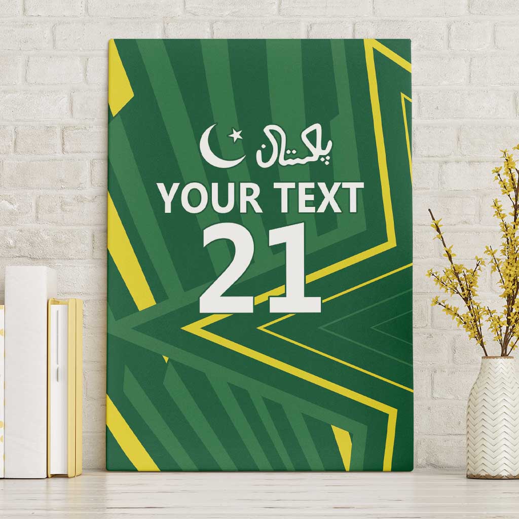 Pakistan Cricket Custom Canvas Wall Art Shaheen Falcon Go Champions
