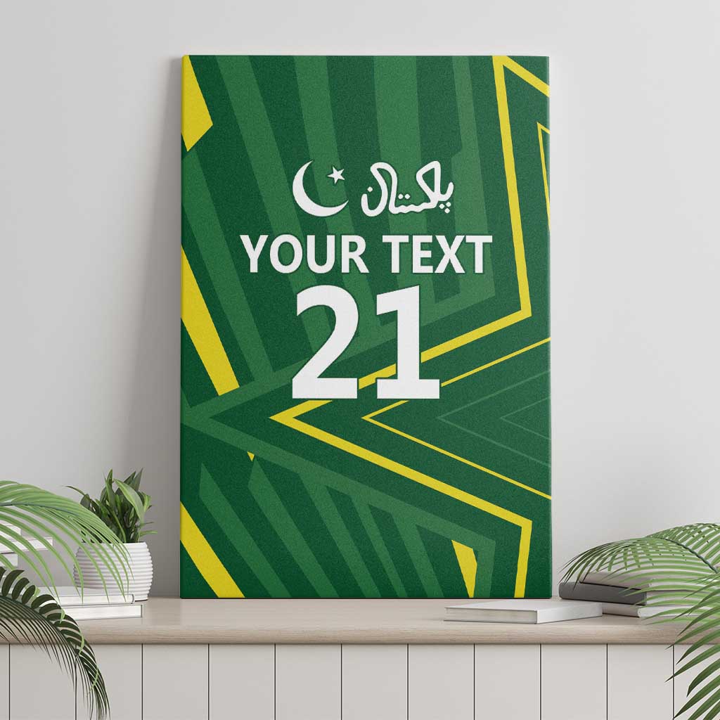 Pakistan Cricket Custom Canvas Wall Art Shaheen Falcon Go Champions