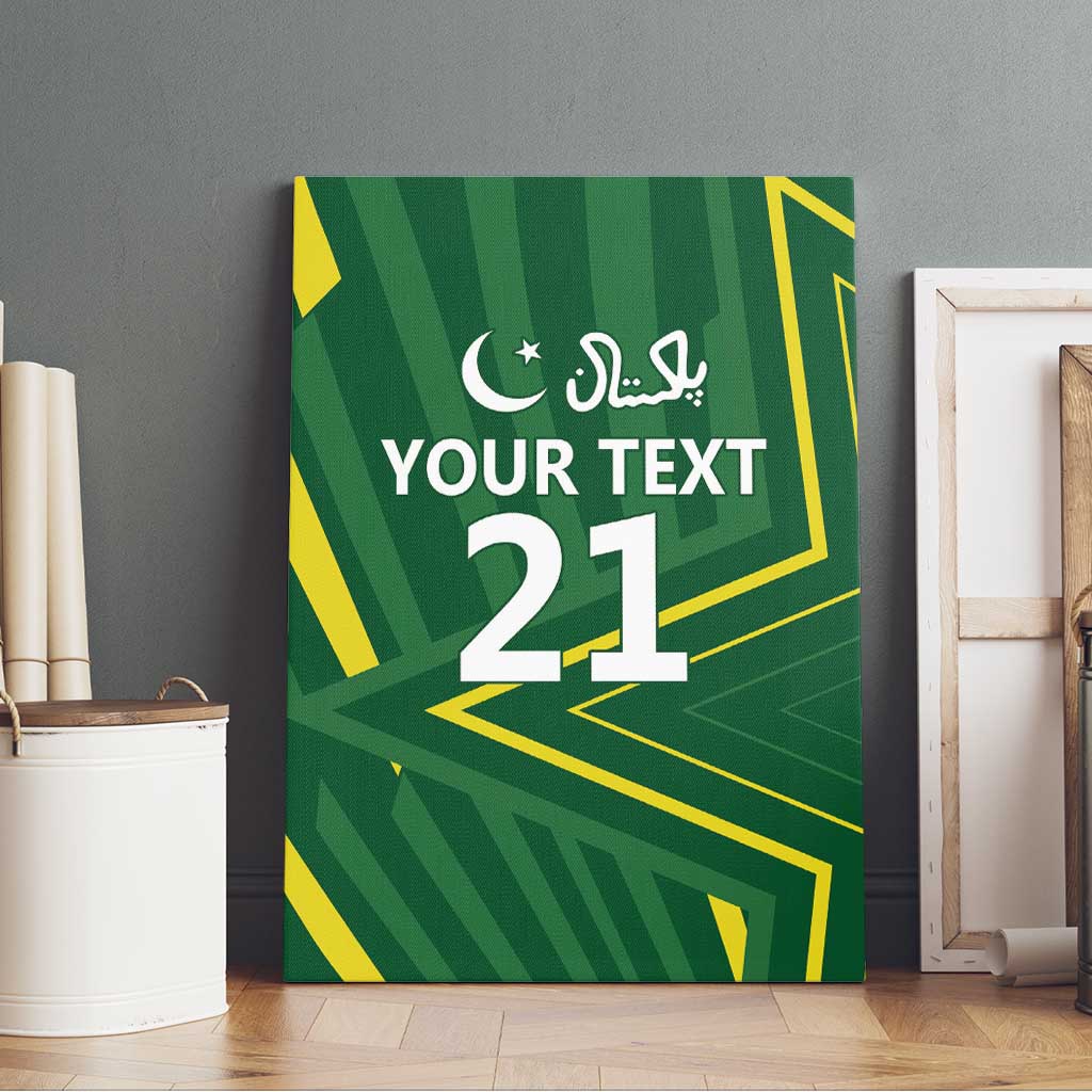 Pakistan Cricket Custom Canvas Wall Art Shaheen Falcon Go Champions
