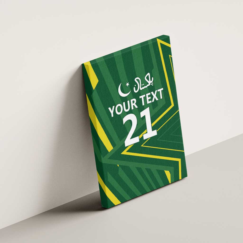 Pakistan Cricket Custom Canvas Wall Art Shaheen Falcon Go Champions