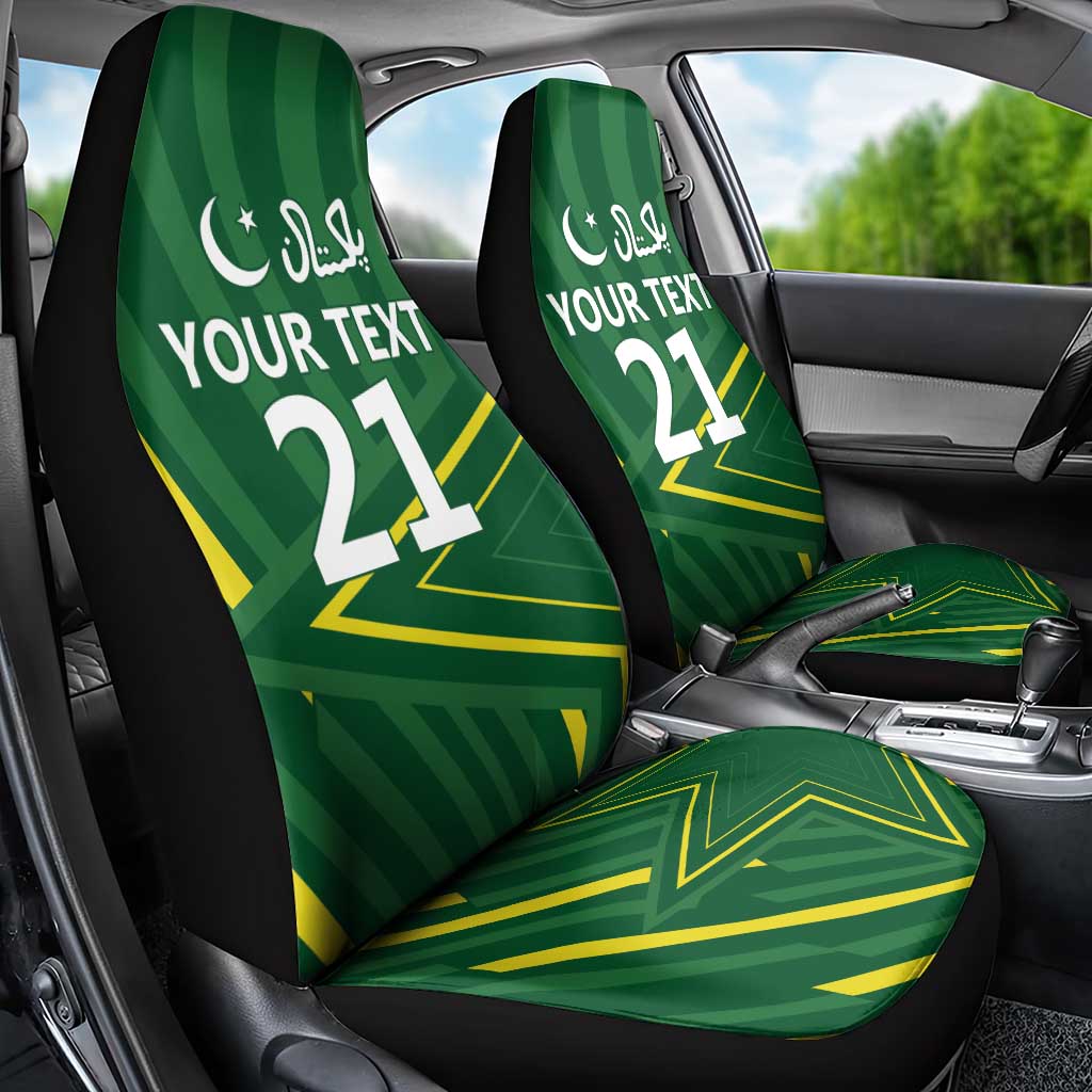 Pakistan Cricket Custom Car Seat Cover Shaheen Falcon Go Champions