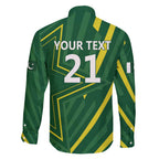 Pakistan Cricket Custom Family Matching Off Shoulder Short Dress and Hawaiian Shirt Shaheen Falcon Go Champions