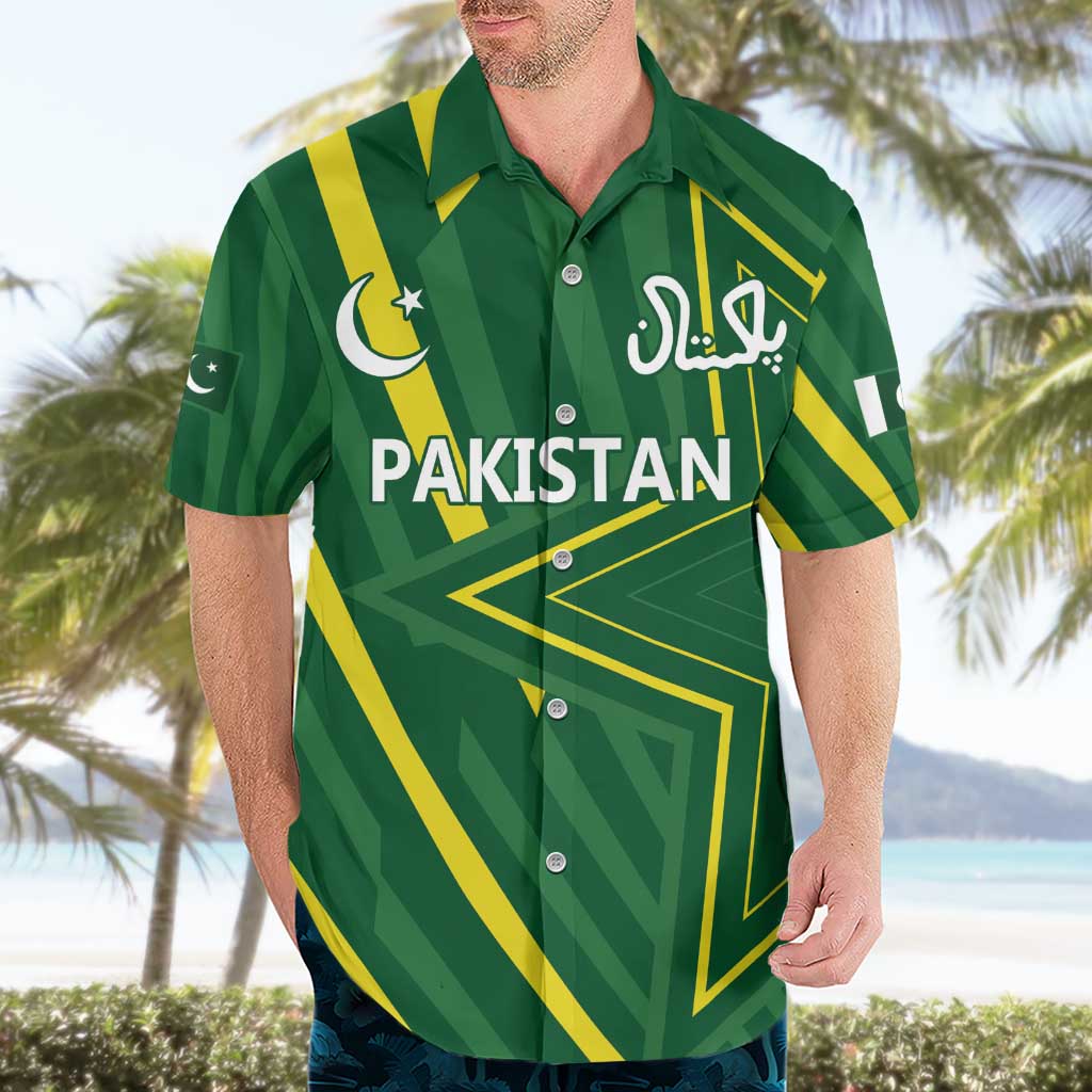 Pakistan Cricket Custom Hawaiian Shirt Shaheen Falcon Go Champions