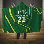 Pakistan Cricket Custom Hooded Blanket Shaheen Falcon Go Champions