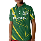 Pakistan Cricket Custom Kid Polo Shirt Shaheen Falcon Go Champions