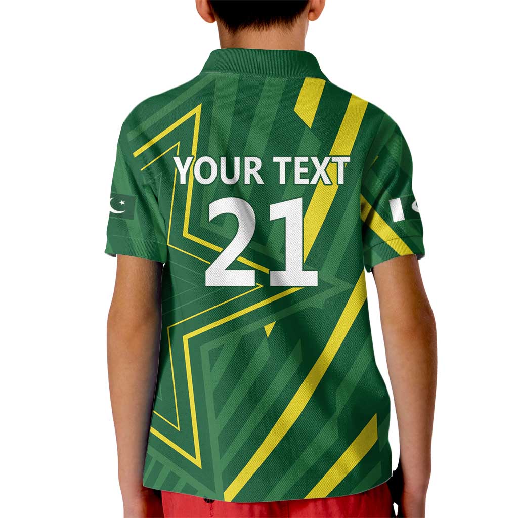 Pakistan Cricket Custom Kid Polo Shirt Shaheen Falcon Go Champions