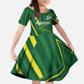 Pakistan Cricket Custom Kid Short Sleeve Dress Shaheen Falcon Go Champions