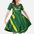 Pakistan Cricket Custom Kid Short Sleeve Dress Shaheen Falcon Go Champions