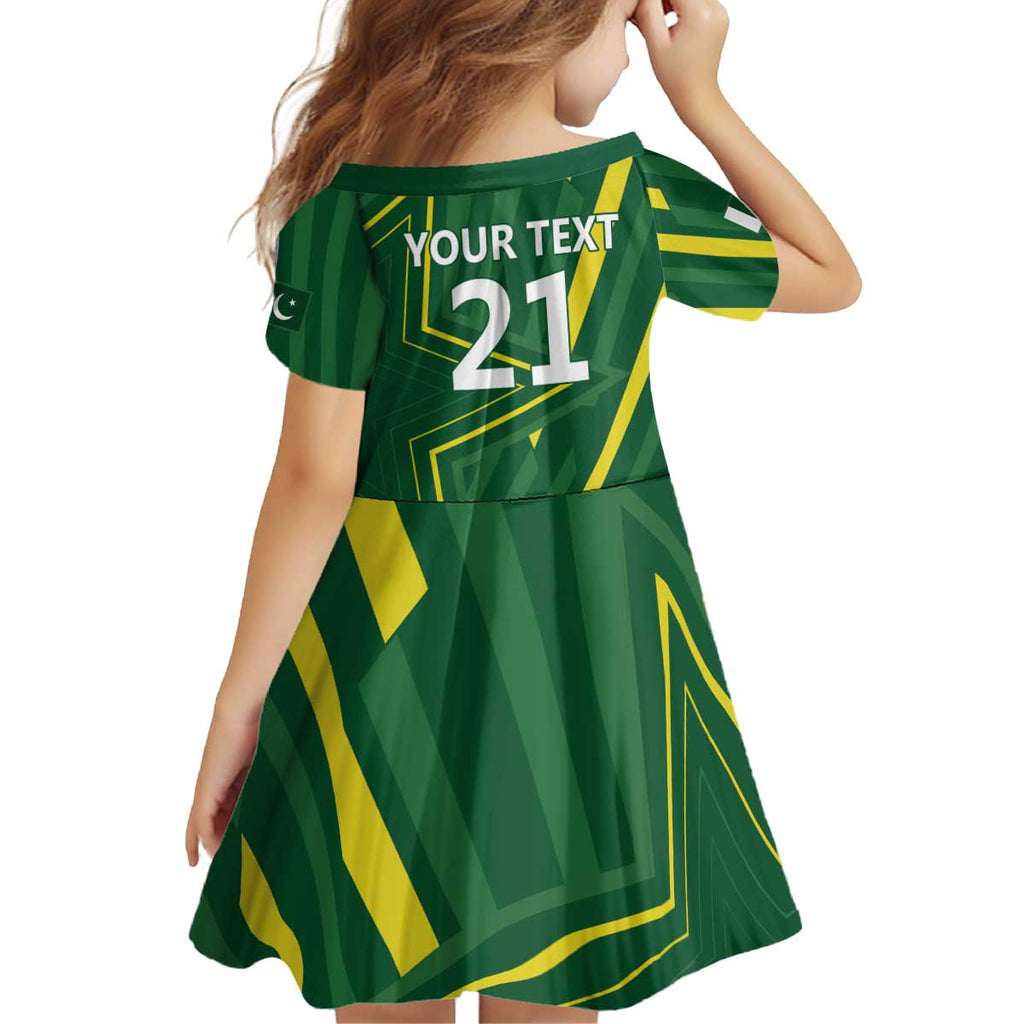 Pakistan Cricket Custom Kid Short Sleeve Dress Shaheen Falcon Go Champions