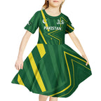 Pakistan Cricket Custom Kid Short Sleeve Dress Shaheen Falcon Go Champions