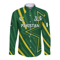 Pakistan Cricket Custom Long Sleeve Button Shirt Shaheen Falcon Go Champions