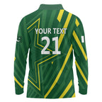 Pakistan Cricket Custom Long Sleeve Polo Shirt Shaheen Falcon Go Champions