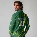 Pakistan Cricket Custom Long Sleeve Polo Shirt Shaheen Falcon Go Champions