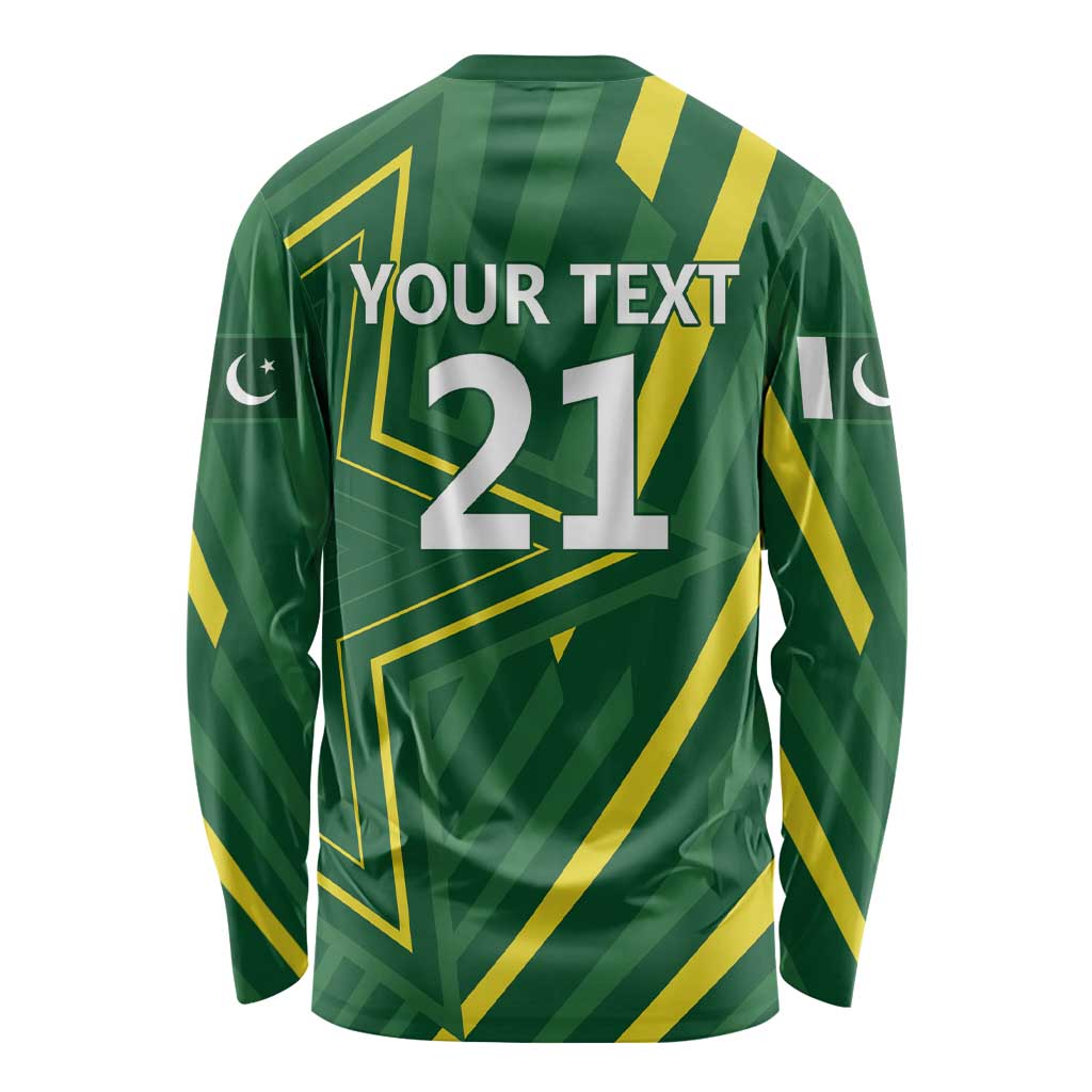 Pakistan Cricket Custom Long Sleeve Shirt Shaheen Falcon Go Champions
