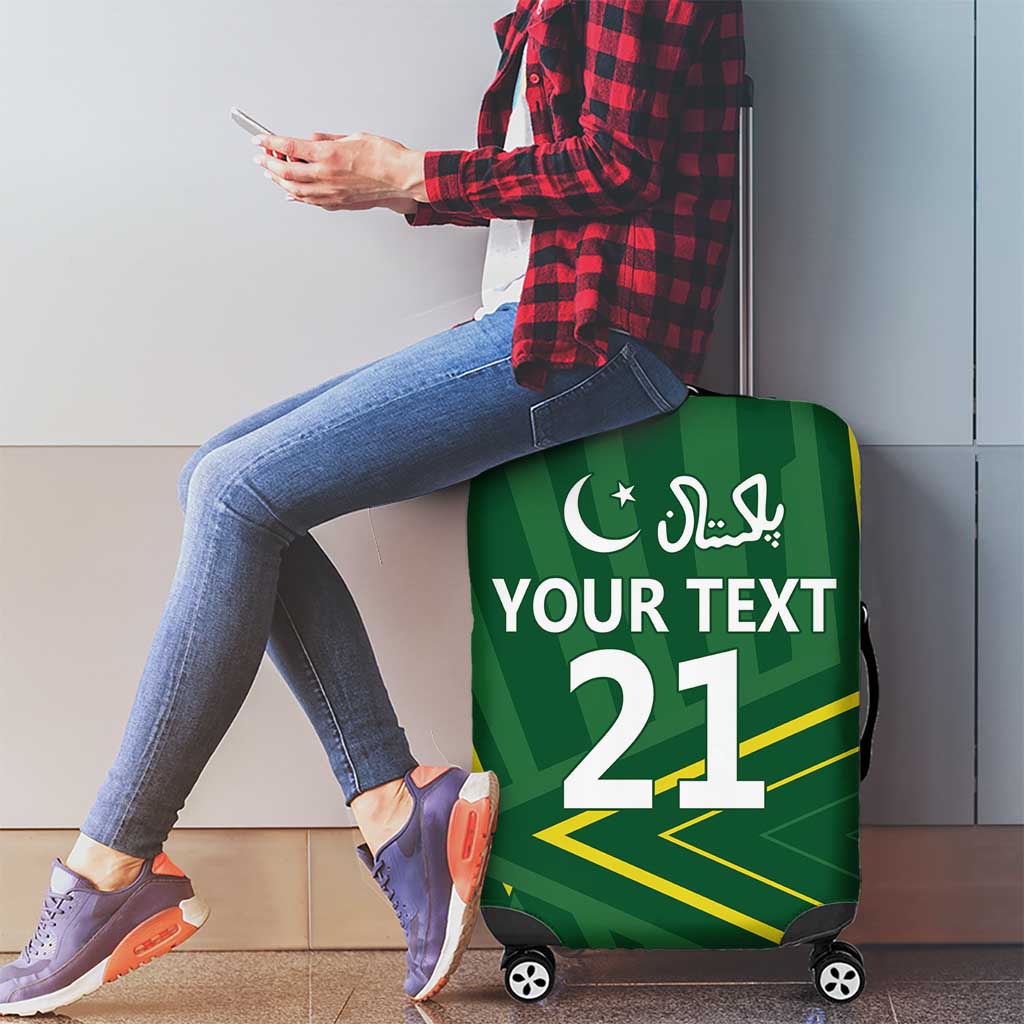 Pakistan Cricket Custom Luggage Cover Shaheen Falcon Go Champions