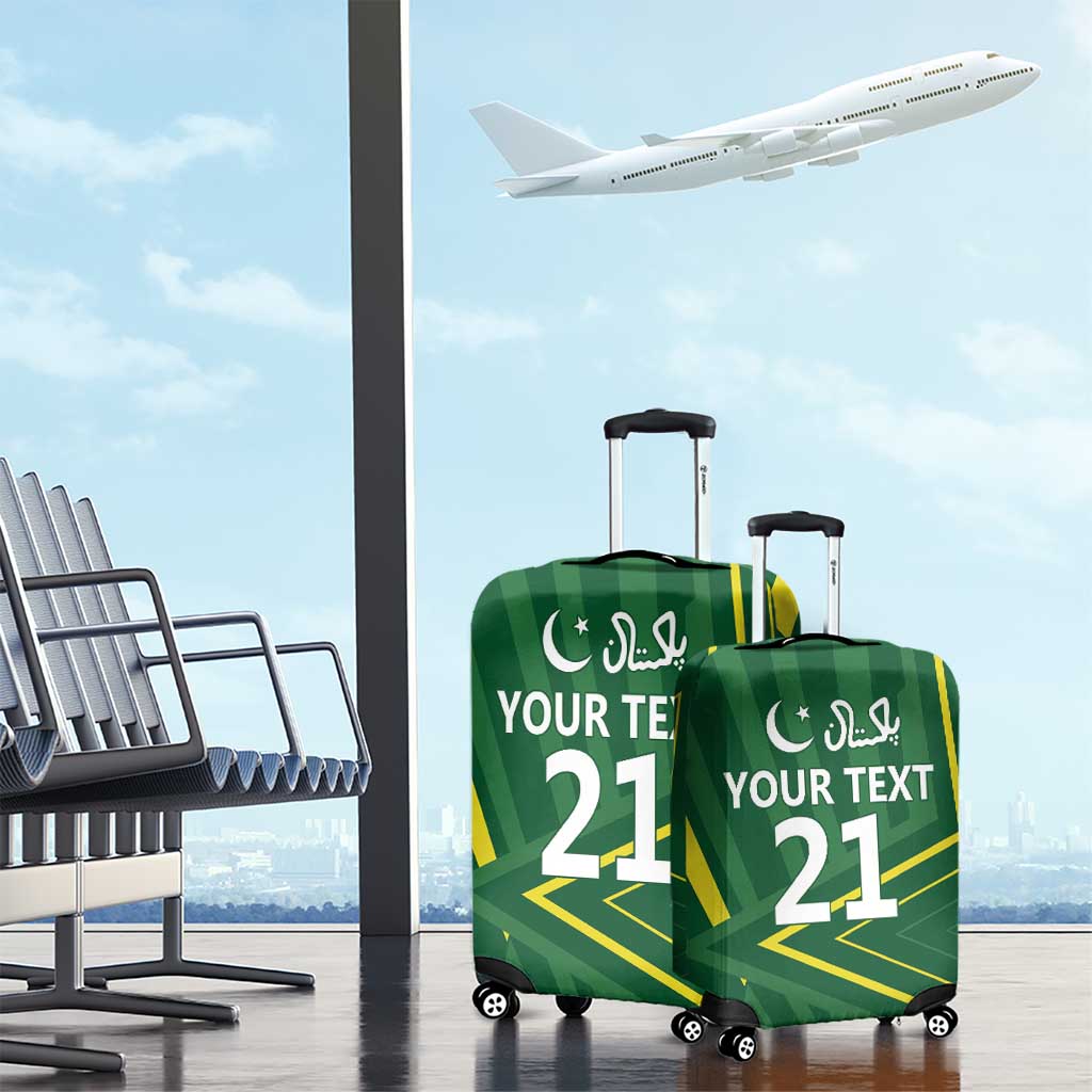 Pakistan Cricket Custom Luggage Cover Shaheen Falcon Go Champions