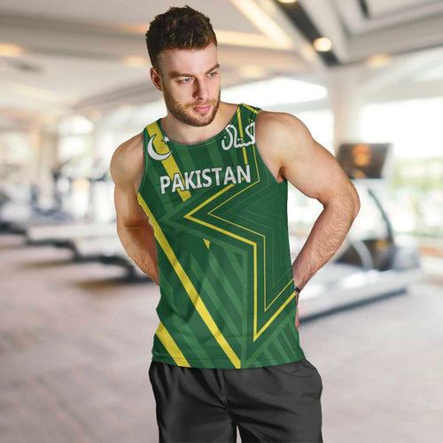 Pakistan Cricket Custom Men Tank Top Shaheen Falcon Go Champions